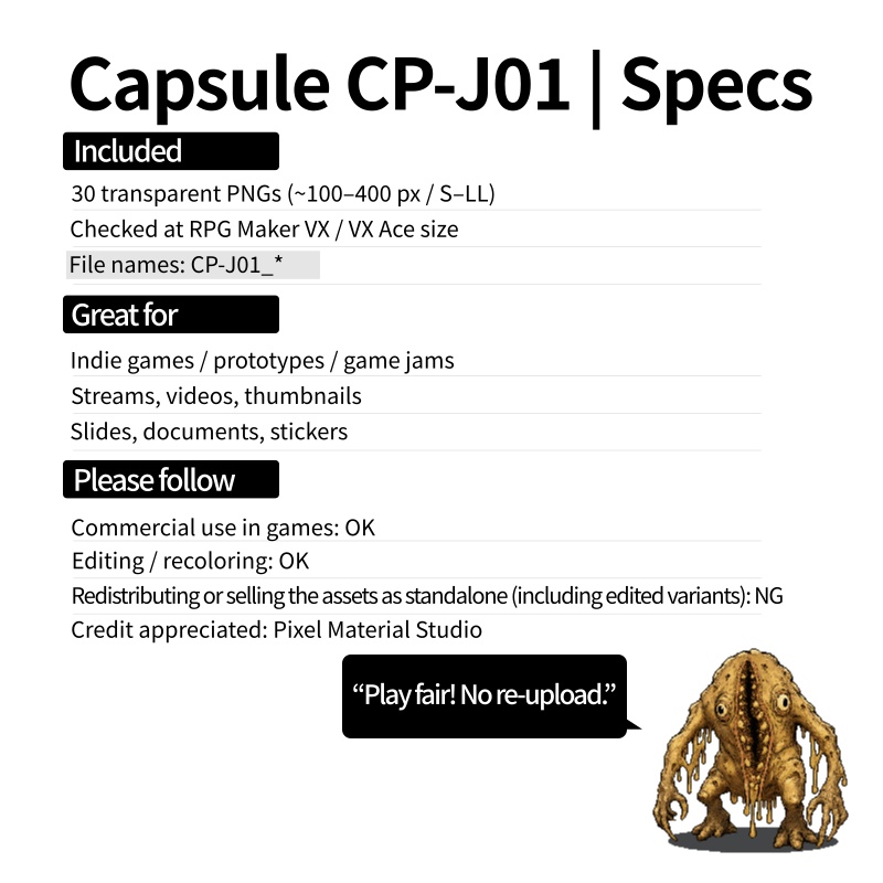 CP35-J01|ヴィラン・悪役キャラ30体(透過PNG/商用OK) / Villains x30 (PNG)