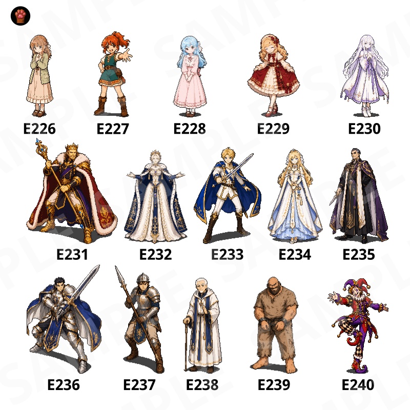 CP36-E211|人物・罠30点(透過PNG/商用OK) / Characters & Traps x30 (PNG)