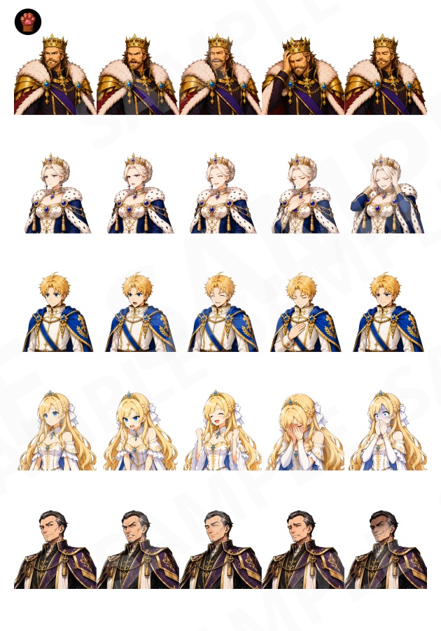 FG10|Face Graphics 50点(透過PNG/商用OK) / Face Graphics x50 (PNG)