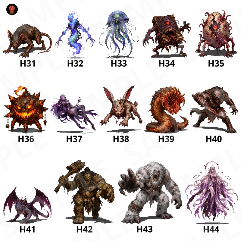 CP38-H01|RE:Fantasy 30点(透過PNG/商用OK) / RE Fantasy x30 (PNG)