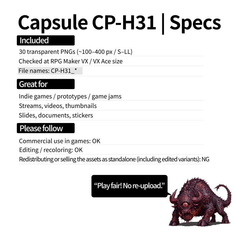 CP38-H01|RE:Fantasy 30点(透過PNG/商用OK) / RE Fantasy x30 (PNG)