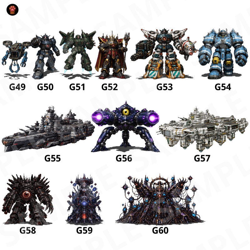 CP42-G31|SF 30点(透過PNG/商用OK) / Sci-Fi Entities x30 (PNG)