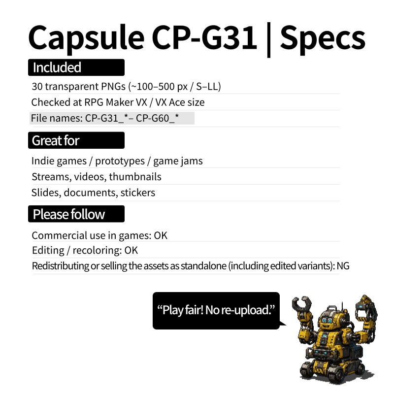 CP42-G31|SF 30点(透過PNG/商用OK) / Sci-Fi Entities x30 (PNG)