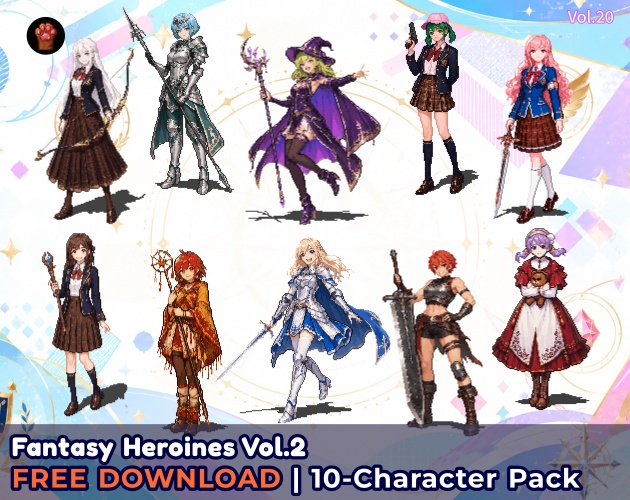 FR-20｜無料お試し FR-20｜ドット絵10点（透過PNG）　FR-20 | Free Sample