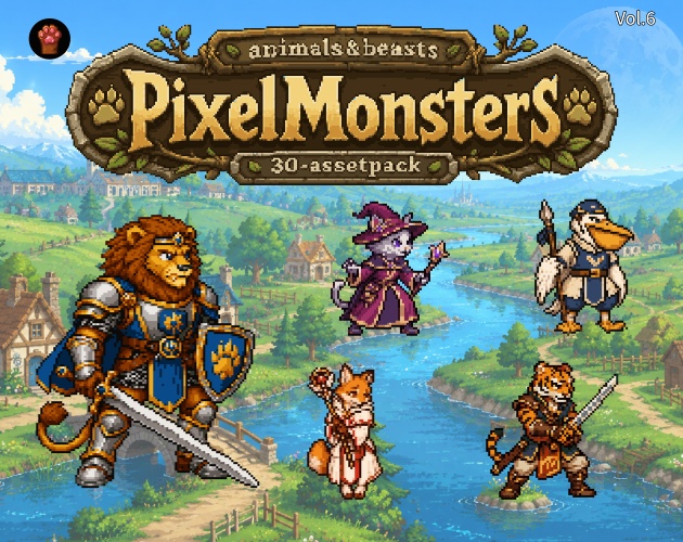 CP46-B151|動物:ペット&野生30体(透過PNG/商用OK) / Animals Pack x30 (PNG)