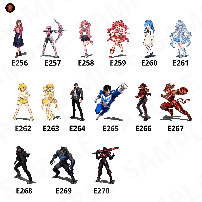 CP47-E241|人物・罠30点(透過PNG/商用OK) / Characters & Traps x30 (PNG)