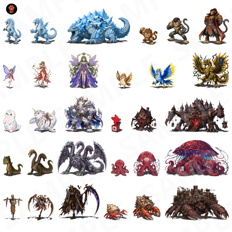 CP50-H61|RE:Fantasy 30点(透過PNG/商用OK) / RE Fantasy x30 (PNG)