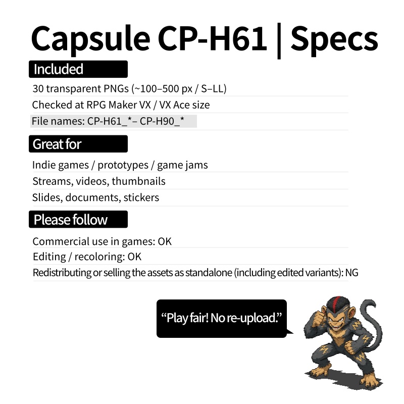 CP50-H61|RE:Fantasy 30点(透過PNG/商用OK) / RE Fantasy x30 (PNG)