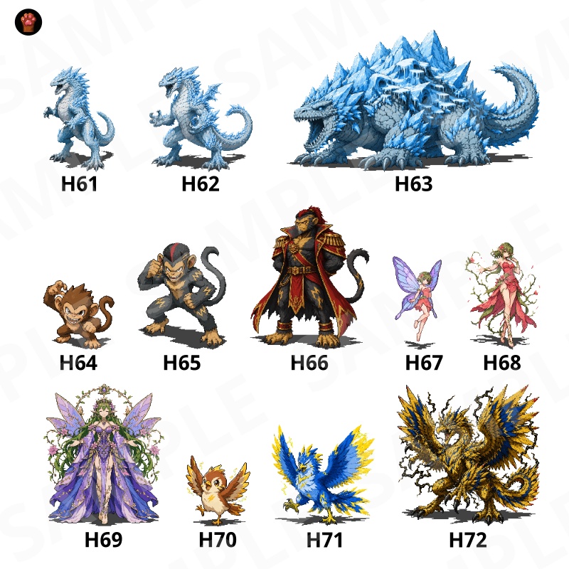 CP50-H61|RE:Fantasy 30点(透過PNG/商用OK) / RE Fantasy x30 (PNG)