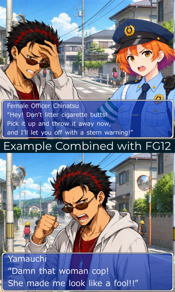 FG14|現代職業顔グラ50点|医師・教師・警察官・巫女など10人×5表情