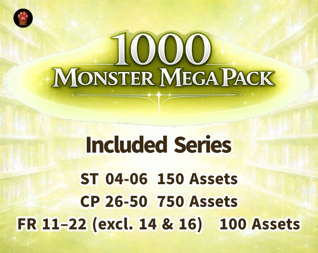 1000-Monster Mega Pack Vol.02｜RPG向けドット絵モンスター1000体（透過PNG／商用OK） Fantasy Pixel Monsters x1000 Vol.02 (PNG, Commercial OK)