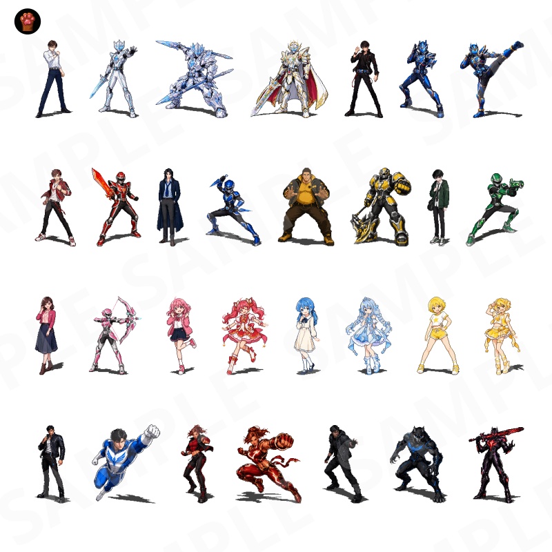 1000-Monster Mega Pack Vol.02|RPG向けドット絵モンスター1000体(透過PNG/商用OK) Fantasy Pixel Monsters x1000 Vol.02 (PNG, Commercial OK)