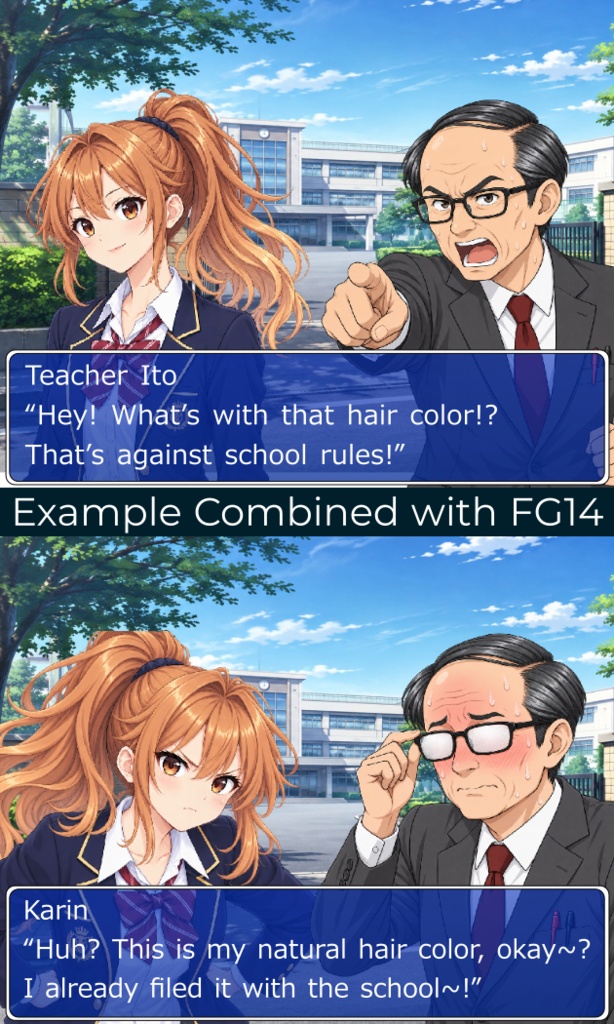 FG15|学生顔グラ50点|男子生徒5人・女子生徒5人×5表情