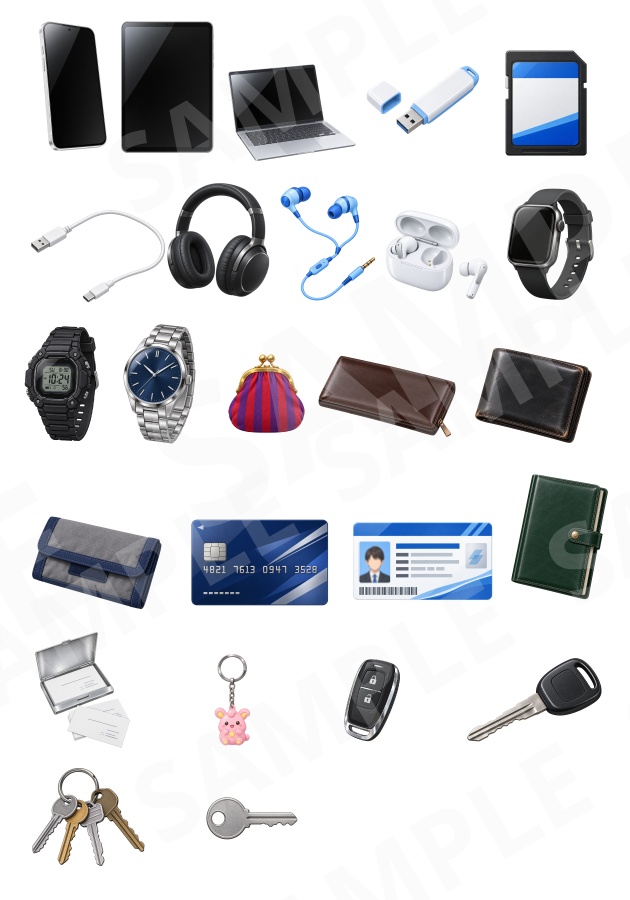 PR01|現代小物 25点(PNG/商用OK) / Modern Props x25 (PNG)
