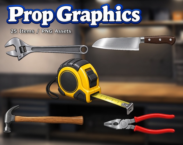 PR03｜現代小物 25点（PNG／商用OK） / Modern Props x25 (PNG)