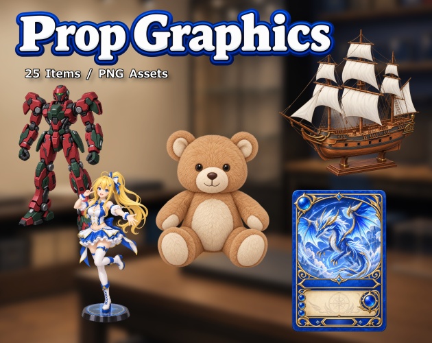 PR05｜現代小物 25点（PNG／商用OK） / Modern Props x25 (PNG)