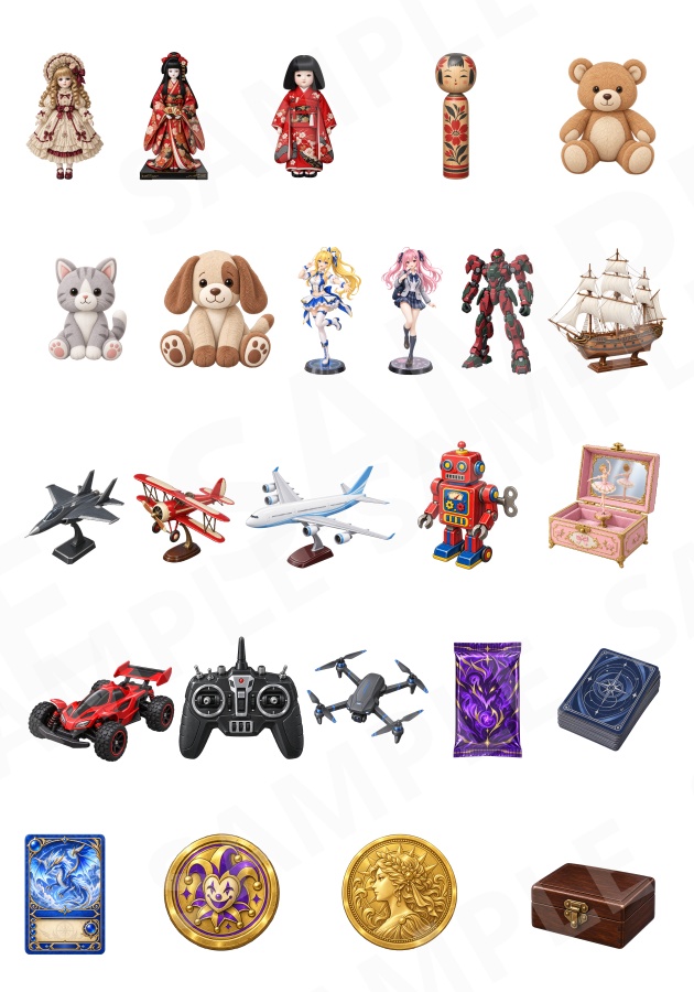 PR05|現代小物 25点(PNG/商用OK) / Modern Props x25 (PNG)