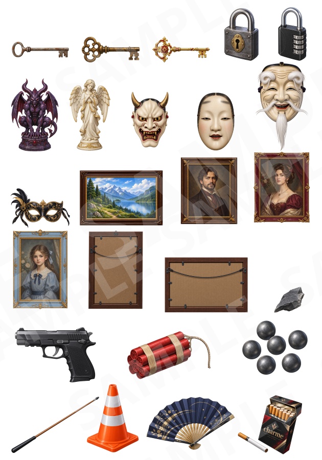 PR10|現代小物 25点(PNG/商用OK) / Modern Props x25 (PNG)