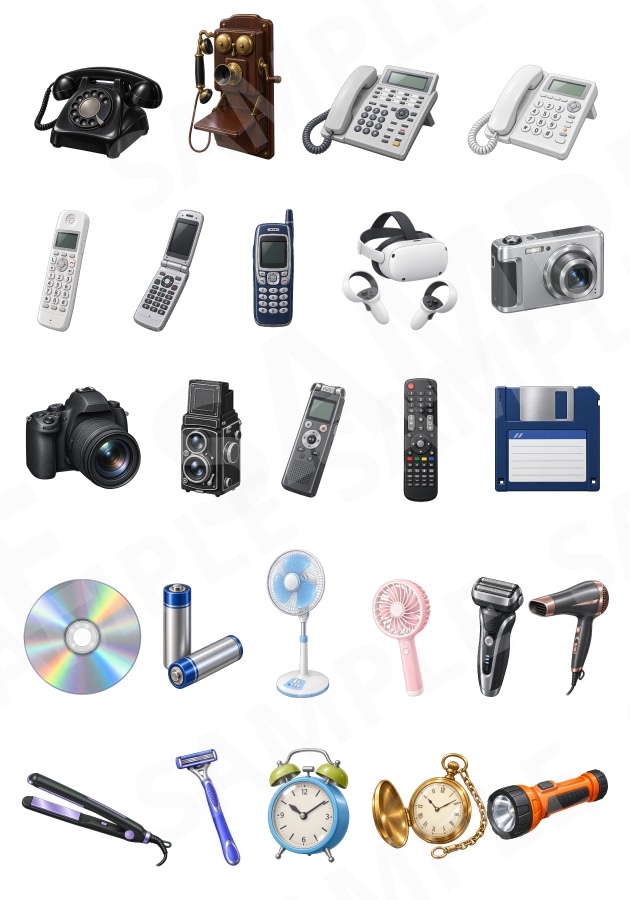 PB01|PR01〜PR05 まとめ買いセット|小道具125点(透過PNG) / PR01–PR05 | Bundle Pack | 125 Props (PNG)