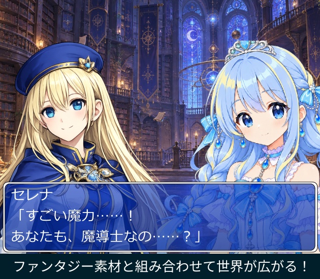 FG17|魔法少女顔グラ50点|魔法少女・変身前少女・妖精10人×5表情+ボーナス3点