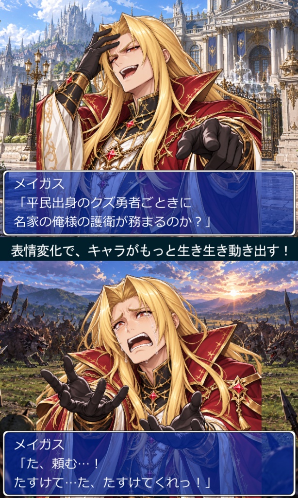 FG23|ファンタジーヴィラン顔グラ50点 Vol.3|魔族・四天王・騎士・個性派悪役など10人×5表情+ボーナス6点
