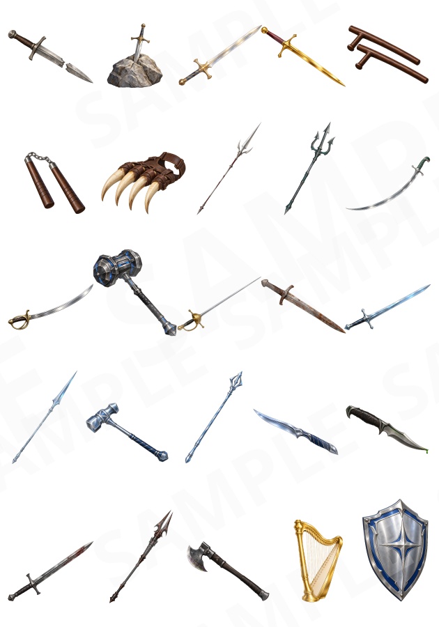 PB03|PR11〜PR15 まとめ買いセット|小道具125点(透過PNG) / PR11–PR15 | Bundle Pack | 125 Props (PNG)