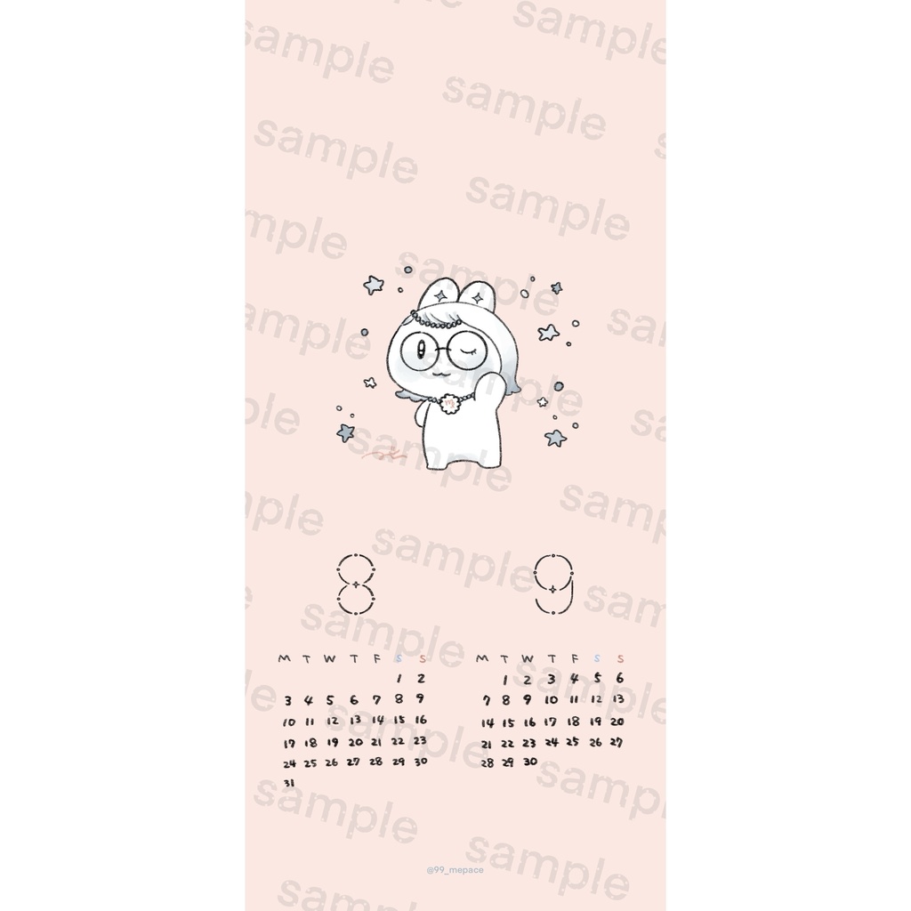 mepace calendar 2026 ~星座になったつづうさ~