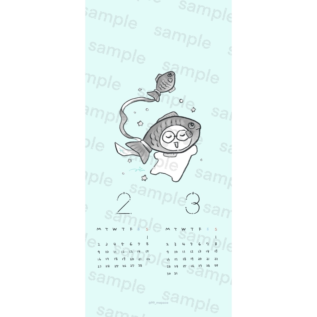 mepace calendar 2026 ~星座になったつづうさ~