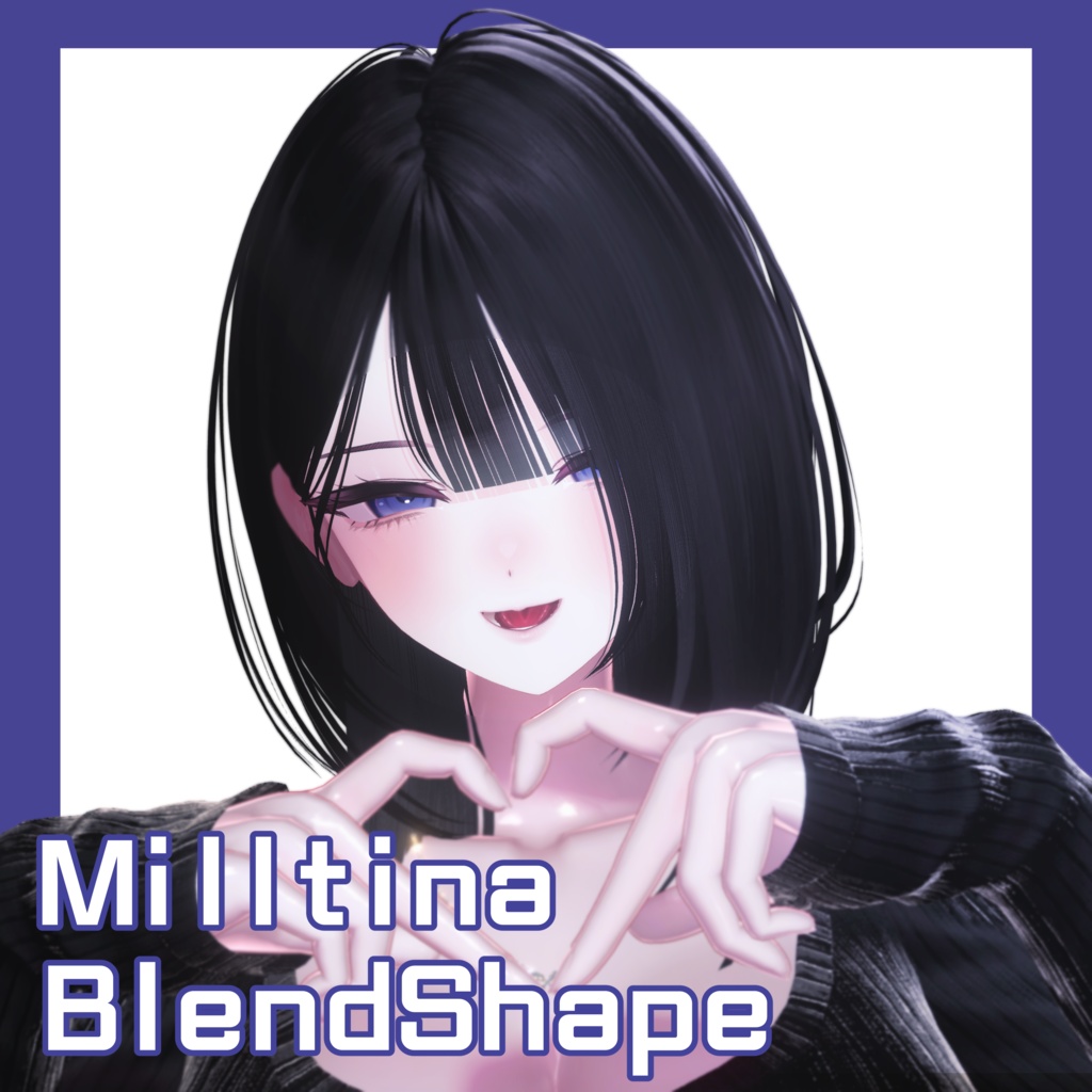 【ミルティナ/Milltina】Milltina Face BlendShape +7 face animation