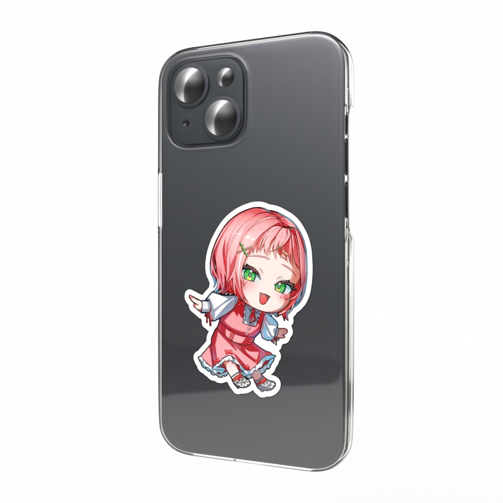 ミニキャラスマホステッカー