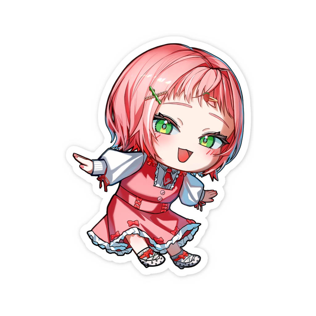 ミニキャラスマホステッカー