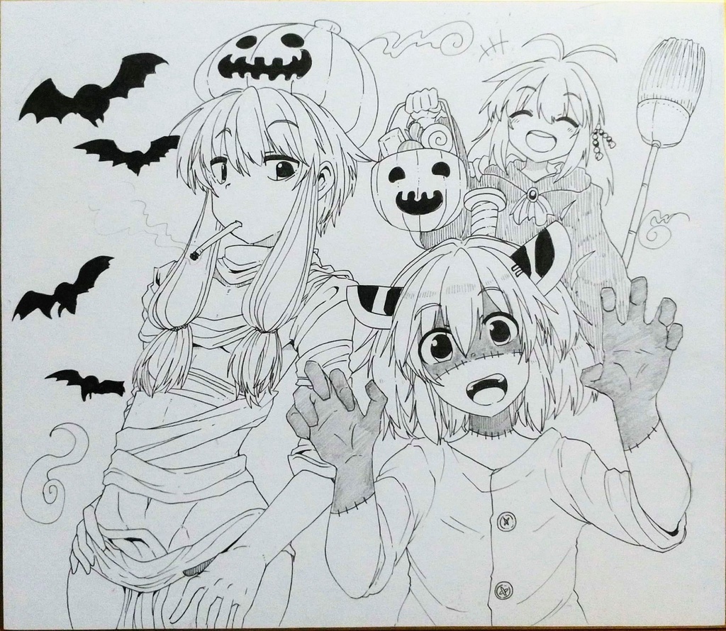 色紙　ハロウィン担保