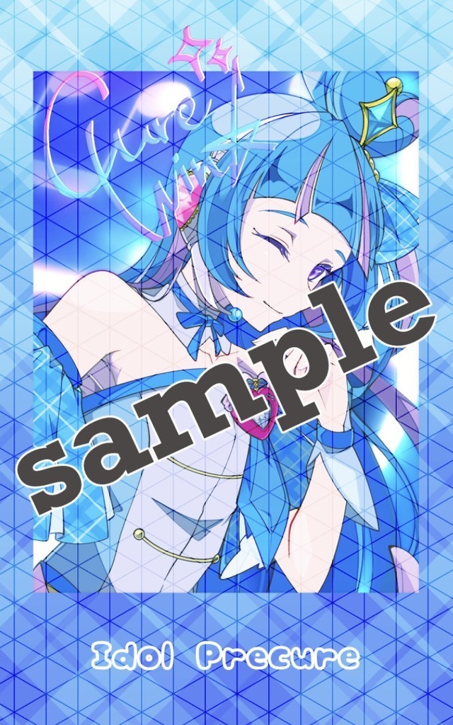 チェキ風カード キュアウインク🩵