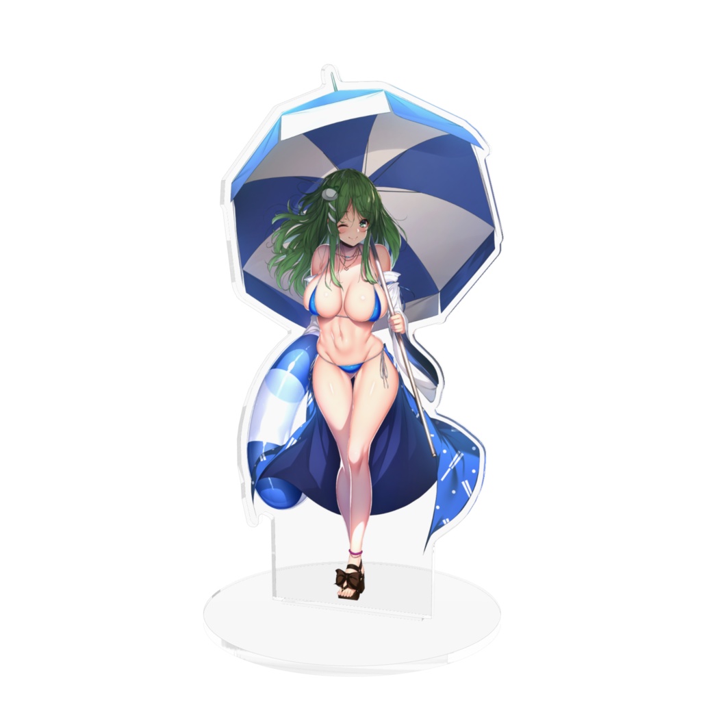 C96 東風谷早苗 アクリルフィギュア(約180mm×125mm)