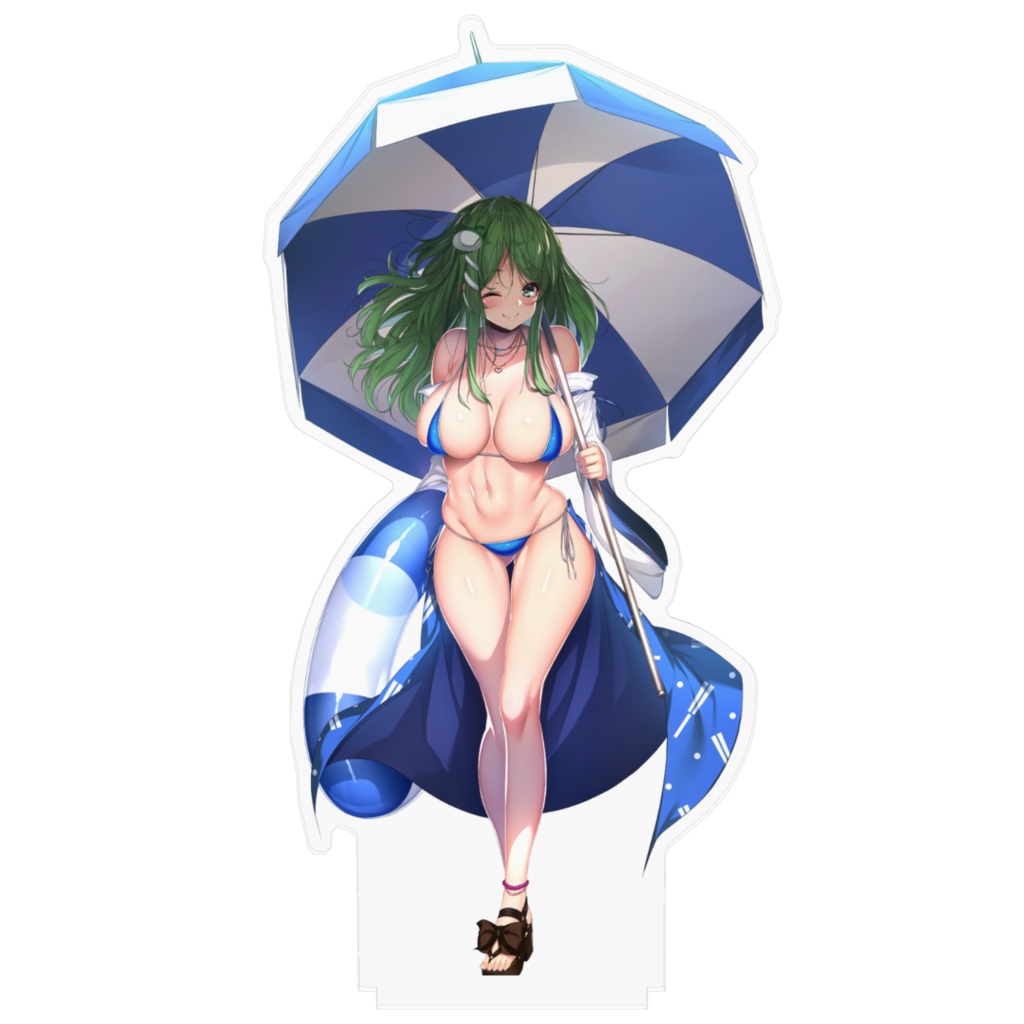 C96 東風谷早苗 アクリルフィギュア(約180mm×125mm)