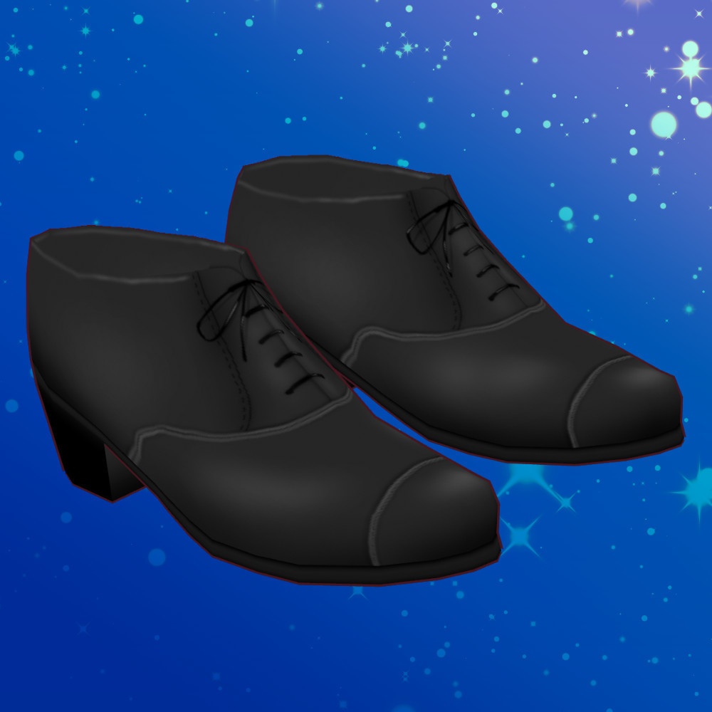【無料】黒革靴と選べる丈の白手袋【VRoidカスタムアイテム】【VRoid正式版】