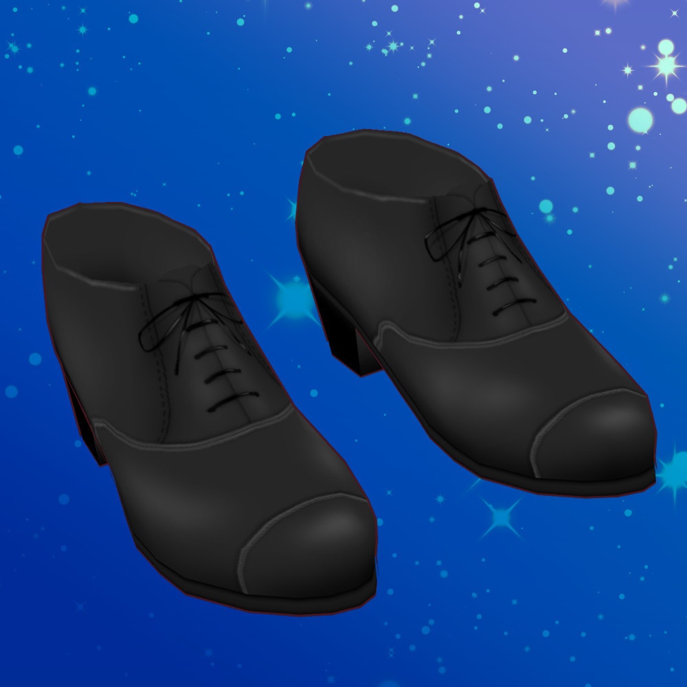 【無料】黒革靴と選べる丈の白手袋【VRoidカスタムアイテム】【VRoid正式版】