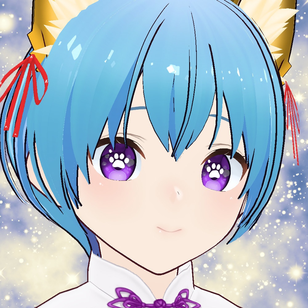 【VRoidカスタムアイテム】ハートと肉球の瞳ハイライトセット【正式版】