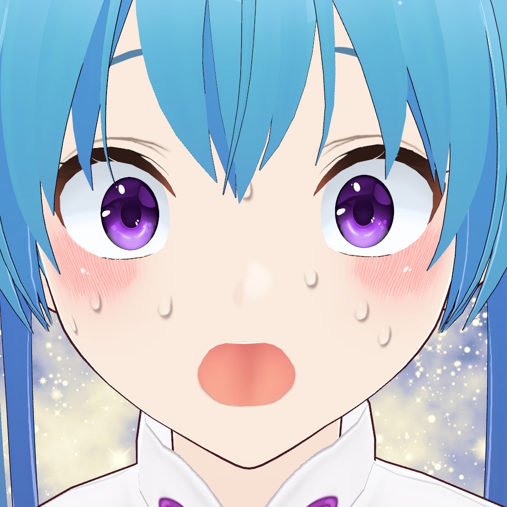 【VRoidカスタムアイテム】汗と涙と赤面セット【正式版】