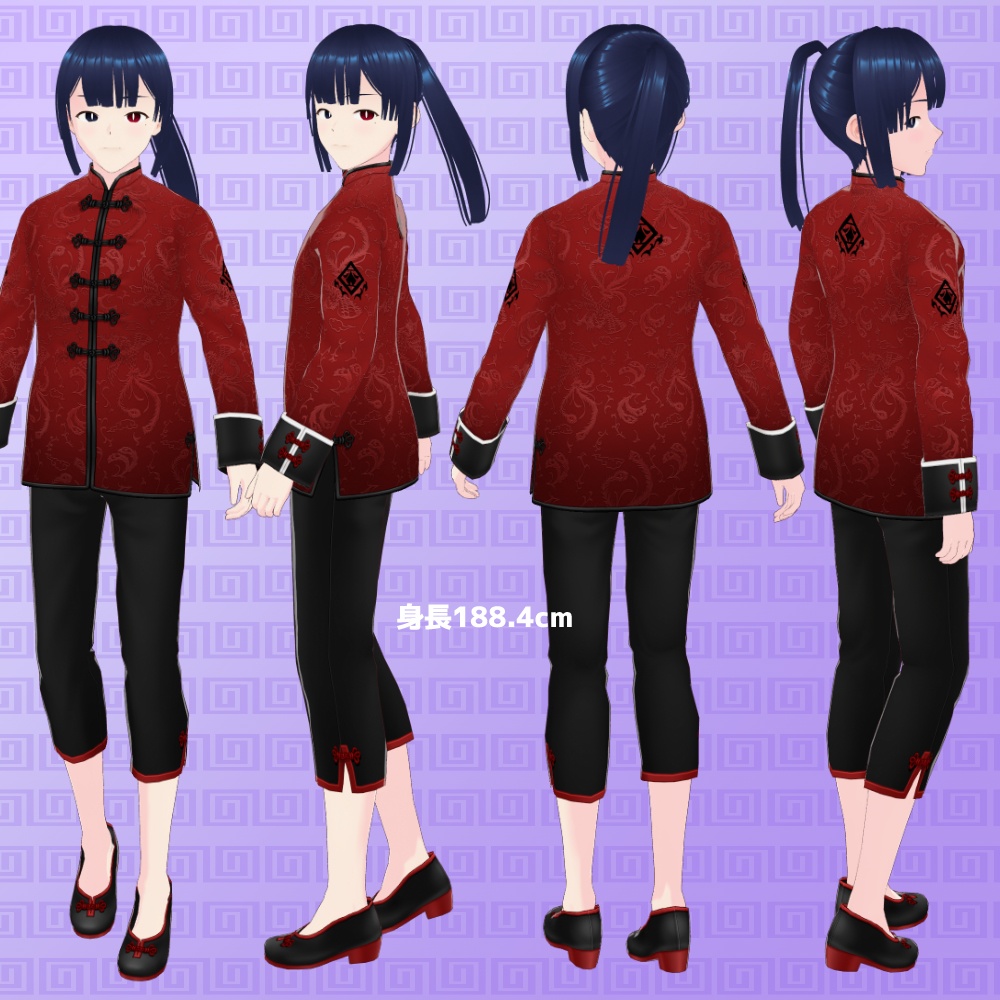 【VRoid正式版】中華系男子モデル : ヘイマオ🐈【vroid・VRM】