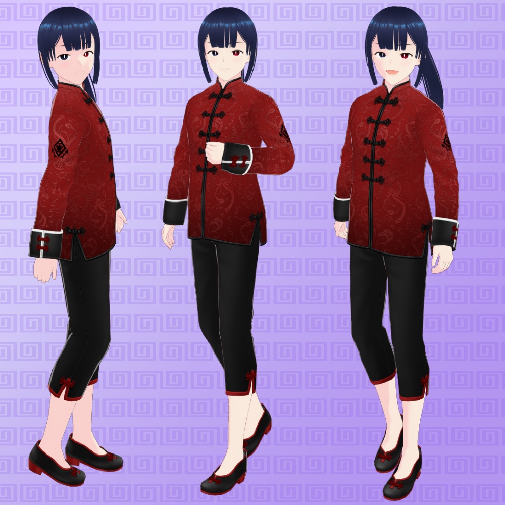 【VRoid正式版】中華系男子モデル : ヘイマオ🐈【vroid・VRM】