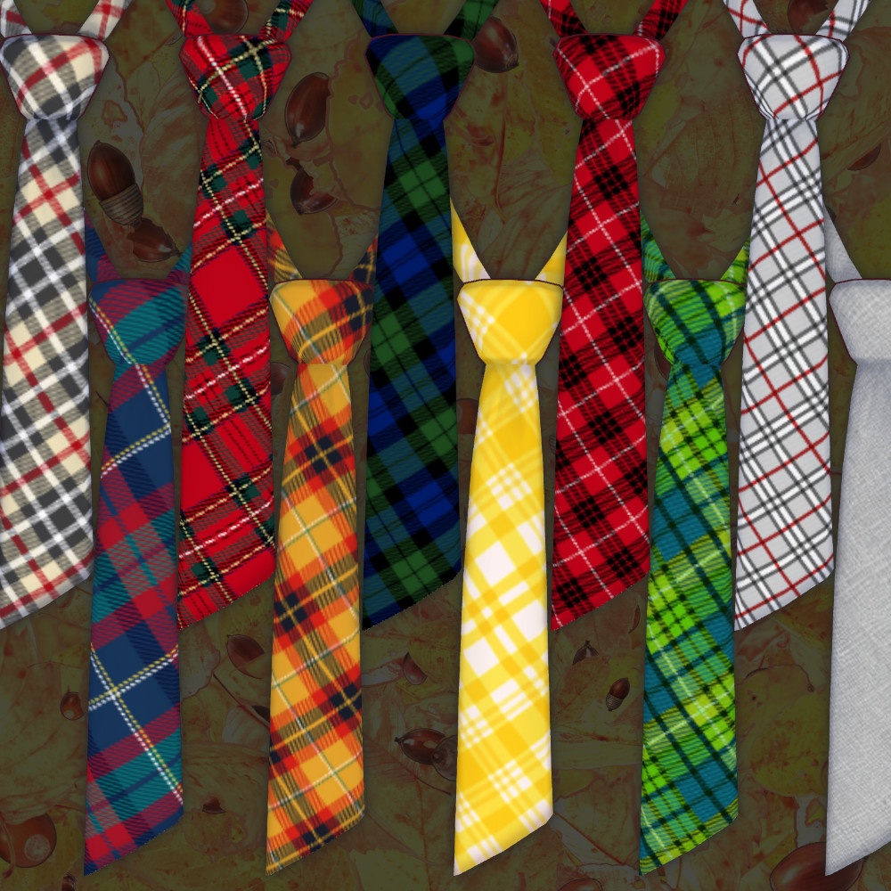 【VRoidカスタムアイテム】ナイフ・カット・タイ、チェック柄セット【正式版】