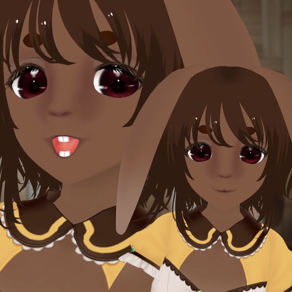 【VRoidカスタムアイテム】げっ歯類用顔テクスチャセット【正式版】