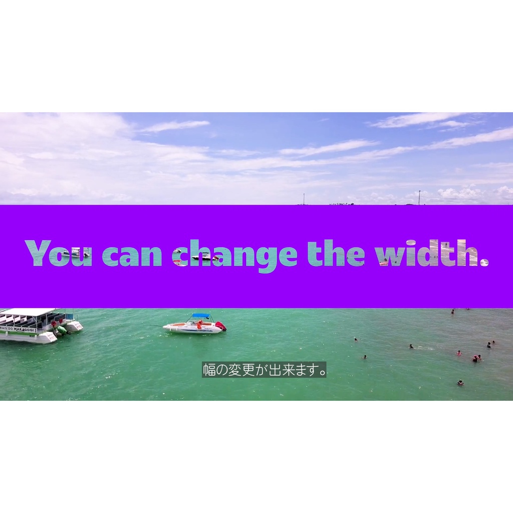 【Premiere Pro】スライドタイトル 2種類(.mogrt / 帯幅・角度調整可能 / 商用OK)