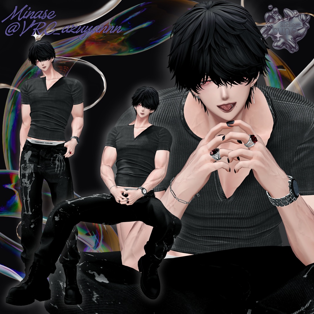 【無料有】runo pose vol.2 -The All in One- 50 POSES + 1 Post Process【2アバター対応済】