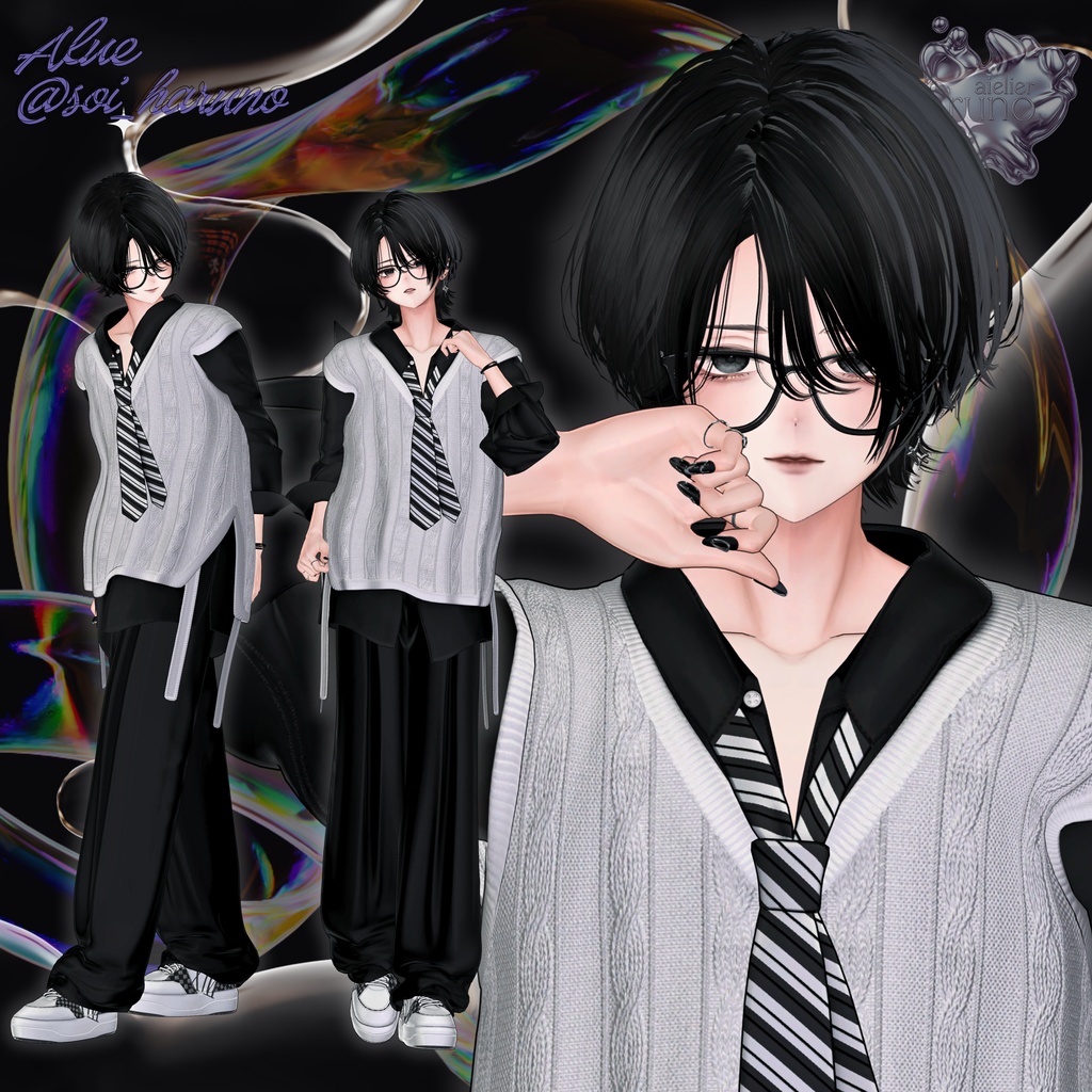 【無料有】runo pose vol.2 -The All in One- 50 POSES + 1 Post Process【2アバター対応済】
