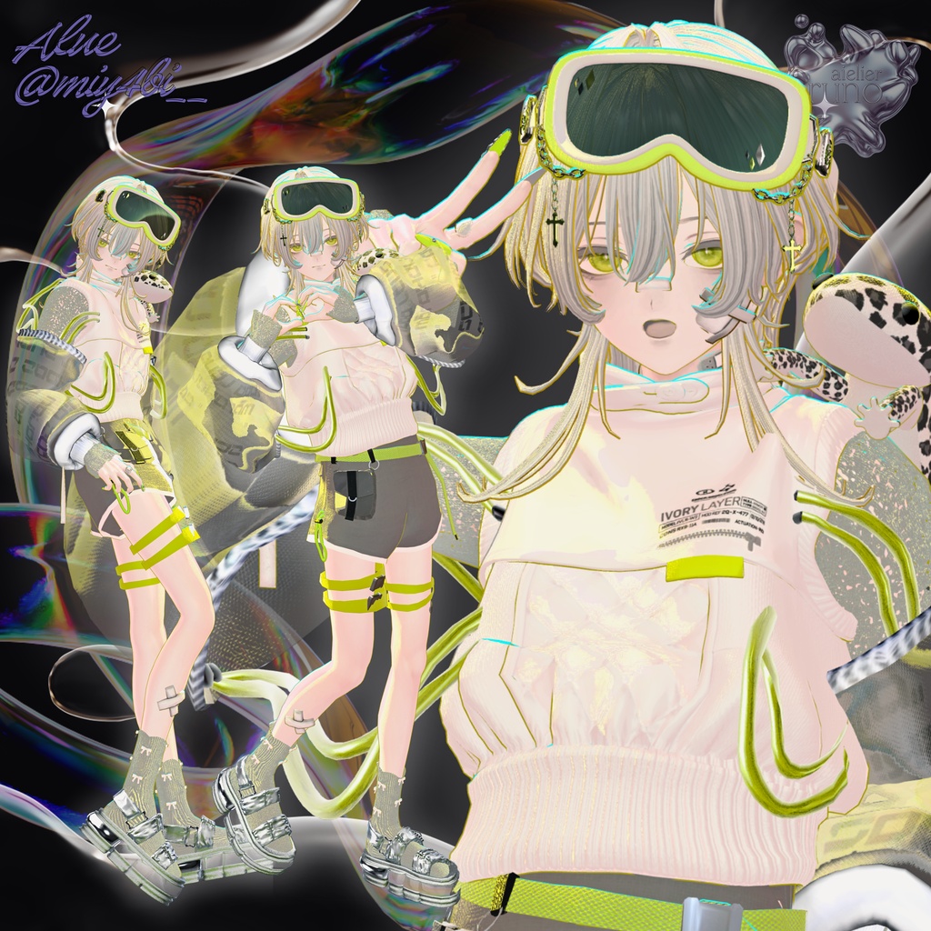 【無料有】runo pose vol.2 -The All in One- 50 POSES + 1 Post Process【2アバター対応済】