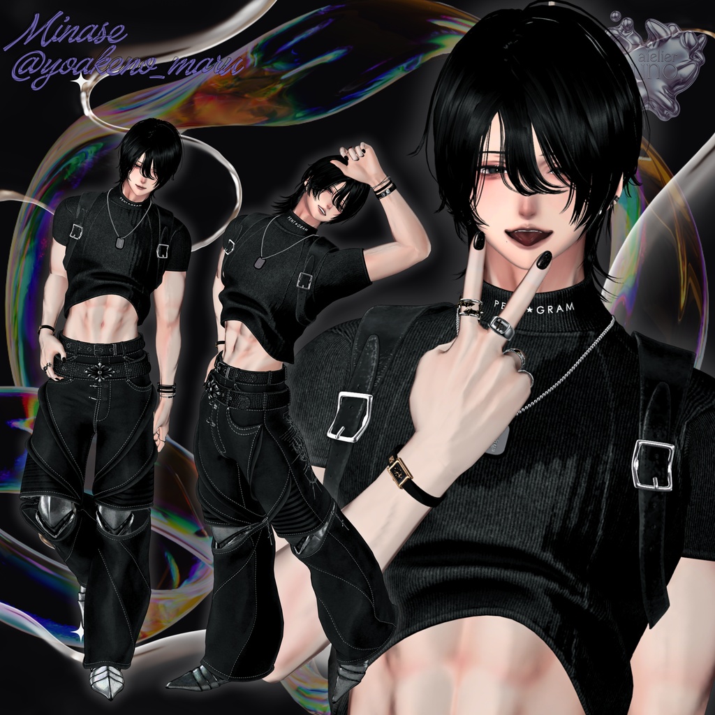 【無料有】runo pose vol.2 -The All in One- 50 POSES + 1 Post Process【2アバター対応済】