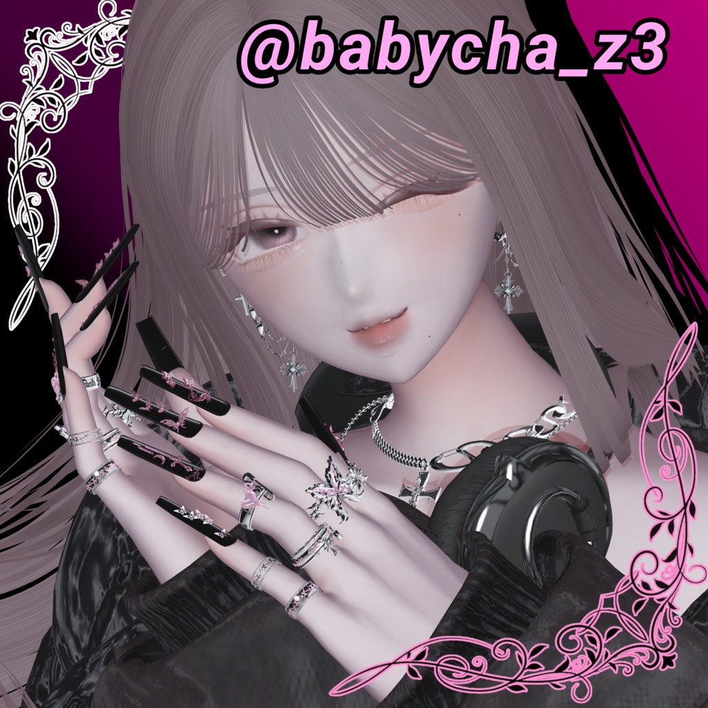 シェイプキー付き ShadowLunanail