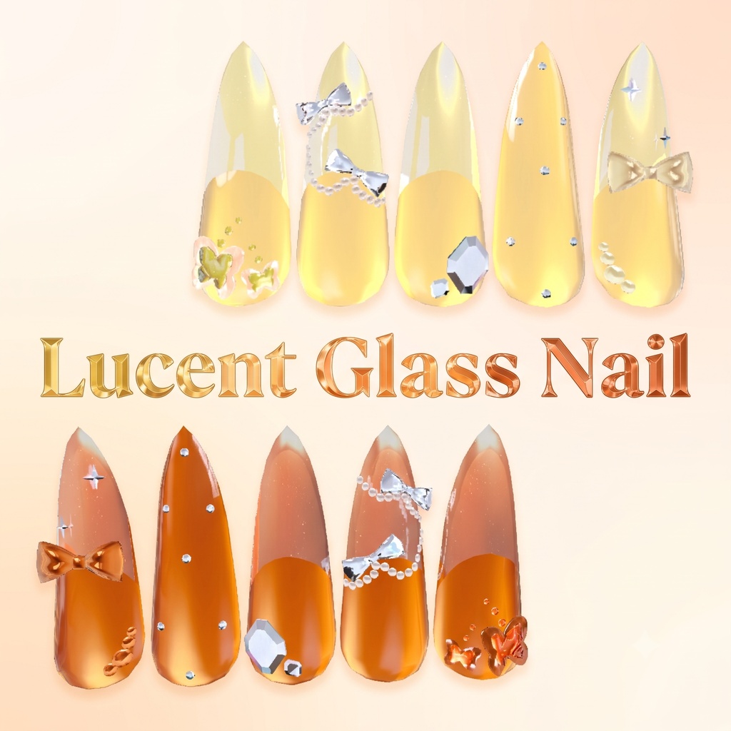 40アバター対応 Lucent Glass Nail